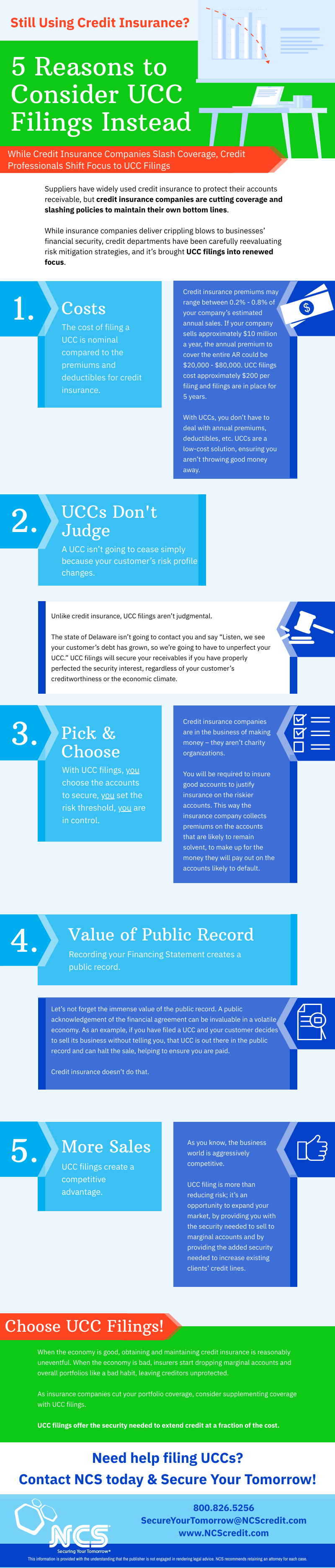 Infographic: UCC Filings Vs. Credit Insurance | NCS Credit